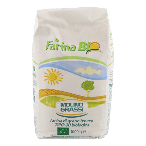Molino Grassi Farina Di Frumento Tenero Tipo 00 Biologica, Bio (1000g)