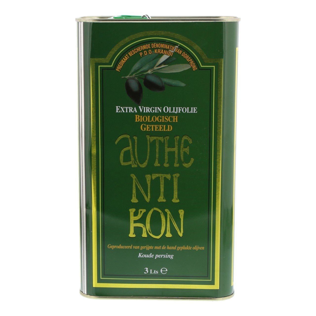 Authentikon Olijfolie Extra Virgin Bio (3L)